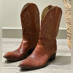 Vintage USA Made Dan Post Lizard